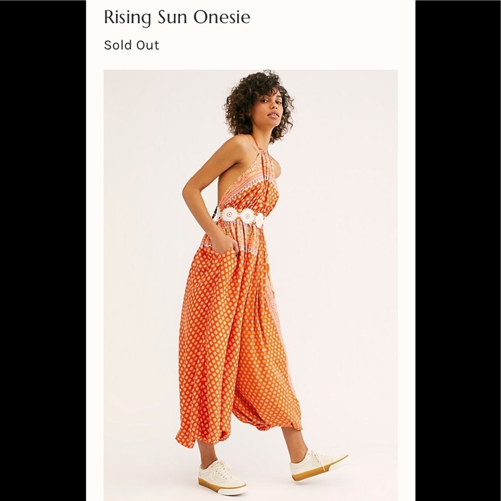 New Free People Rising Sun Onesie Sz Large